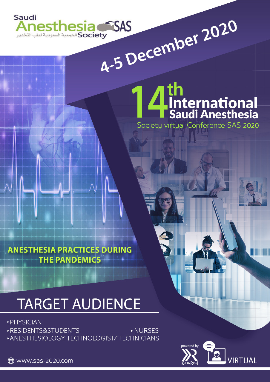 14th International Saudi Anesthesia Society Virtual Conference SAS 2020