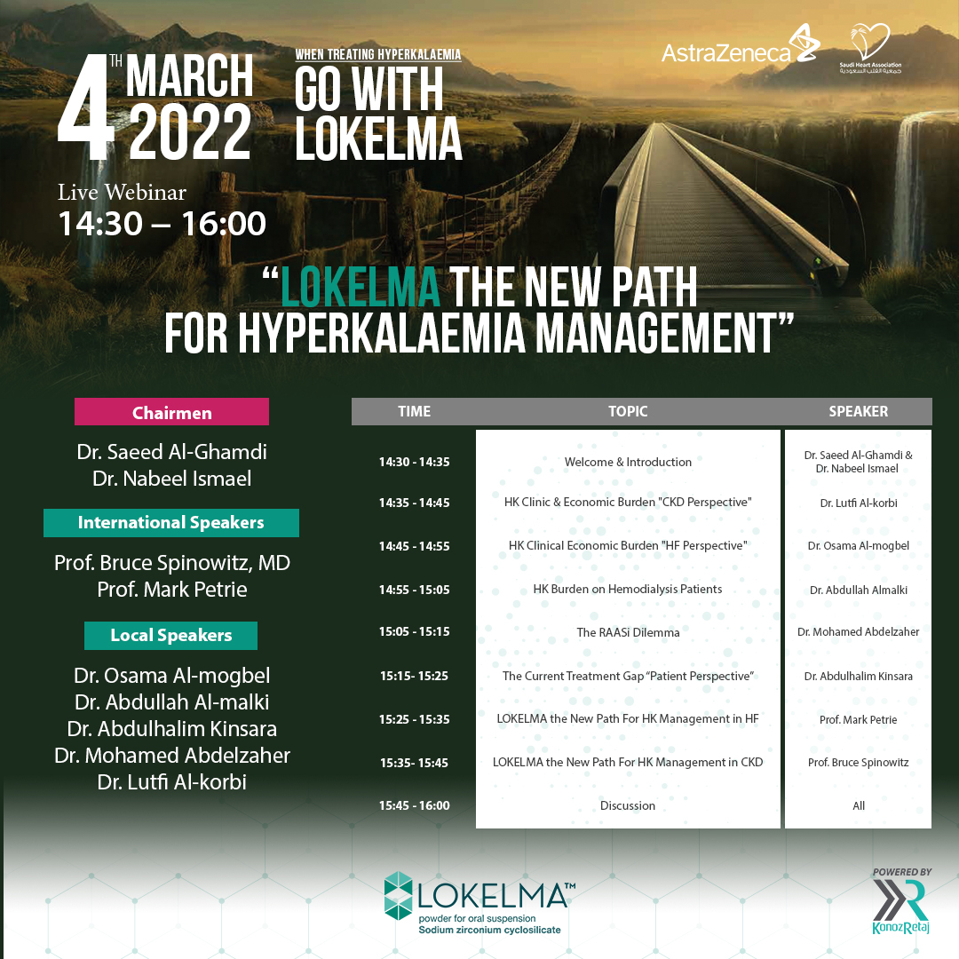 LOKELMA THE NEW PATH FOR HYPERKALAEMIA MANAGEMENT – March 4, 2022